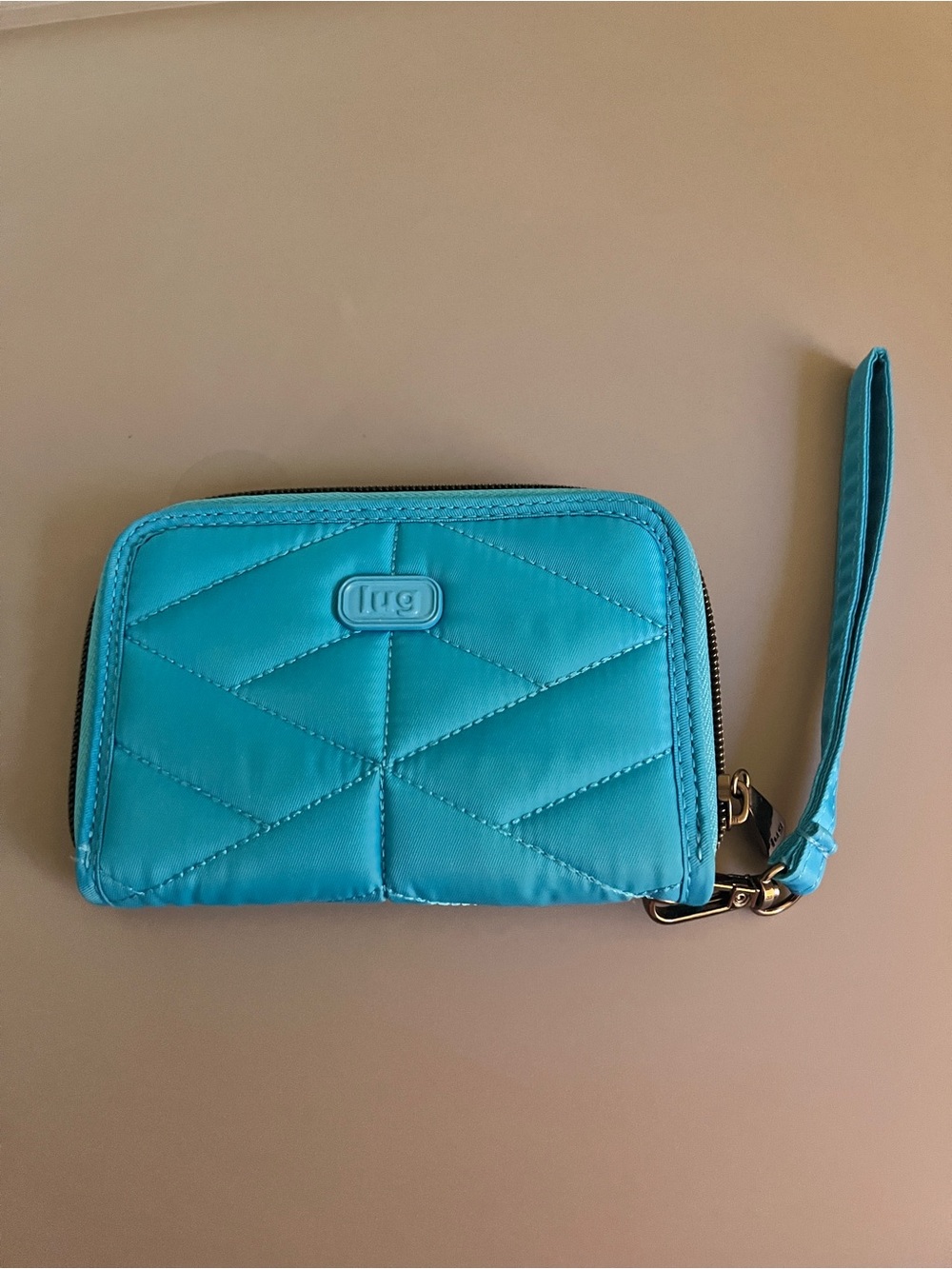 lug Quilted Teal Wallet/Wristlet